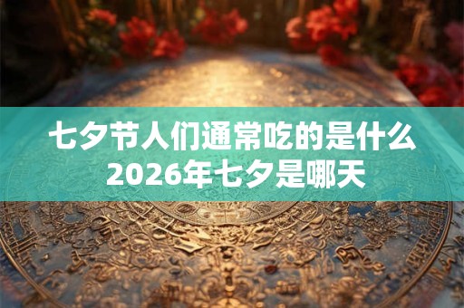 七夕节人们通常吃的是什么 2026年七夕是哪天