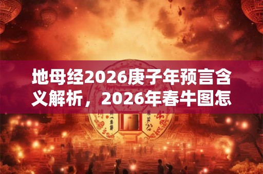 地母经2026庚子年预言含义解析，2026年春牛图怎么看？