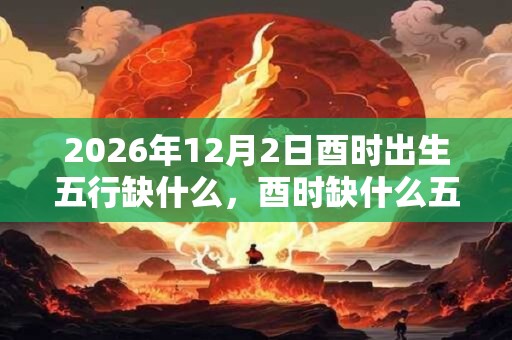 2026年12月2日酉时出生五行缺什么，酉时缺什么五行