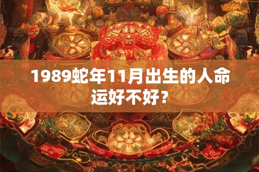 1989蛇年11月出生的人命运好不好？