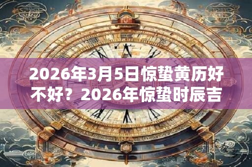 2026年3月5日惊蛰黄历好不好？2026年惊蛰时辰吉凶查询！