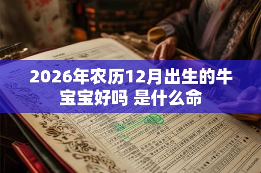 2026年农历12月出生的牛宝宝好吗 是什么命