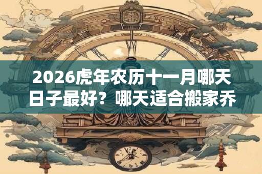 2026虎年农历十一月哪天日子最好？哪天适合搬家乔迁？