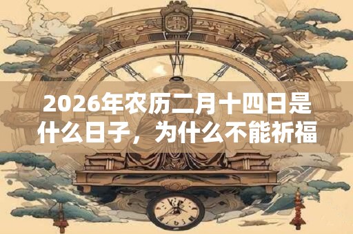 2026年农历二月十四日是什么日子，为什么不能祈福求财？