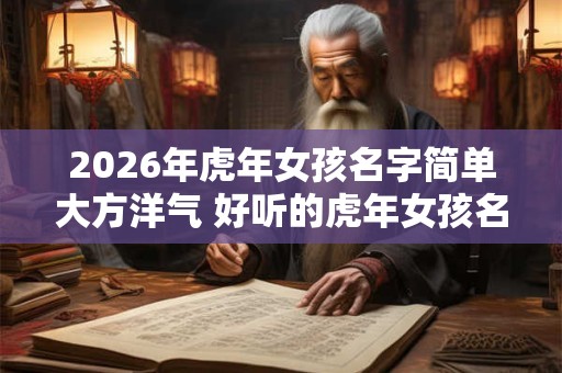 2026年虎年女孩名字简单大方洋气 好听的虎年女孩名字