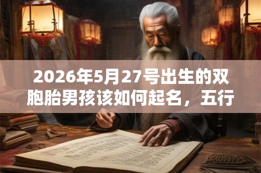 2026年5月27号出生的双胞胎男孩该如何起名,五行属什么 2026年5月27号出生的双胞胎男孩该如何起名,五行属什么