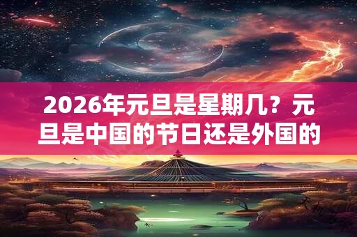 2026年元旦是星期几？元旦是中国的节日还是外国的节日？
