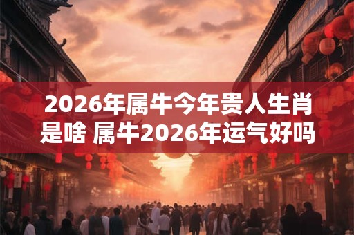 2026年属牛今年贵人生肖是啥 属牛2026年运气好吗