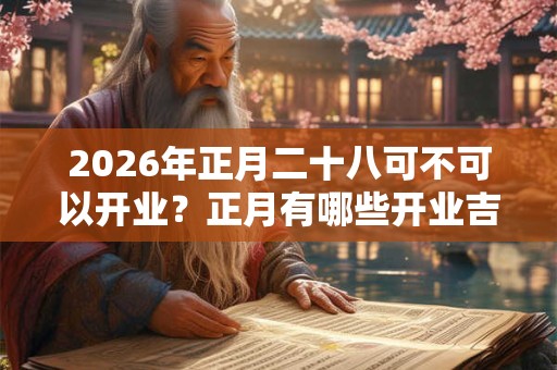 2026年正月二十八可不可以开业？正月有哪些开业吉日？