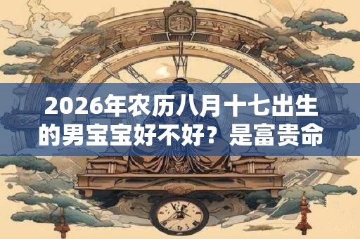 2026年农历八月十七出生的男宝宝好不好？是富贵命吗？