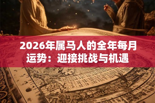 2026年属马人的全年每月运势：迎接挑战与机遇