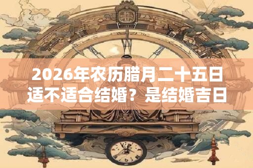 2026年农历腊月二十五日适不适合结婚？是结婚吉日吗？