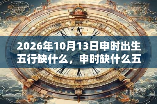 2026年10月13日申时出生五行缺什么，申时缺什么五行