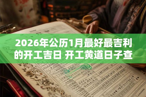 2026年公历1月最好最吉利的开工吉日 开工黄道日子查询