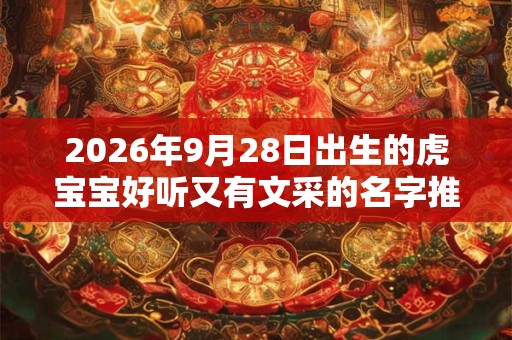 2026年9月28日出生的虎宝宝好听又有文采的名字推荐