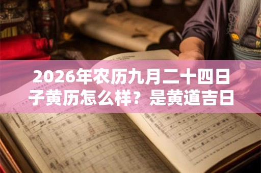 2026年农历九月二十四日子黄历怎么样？是黄道吉日吗？