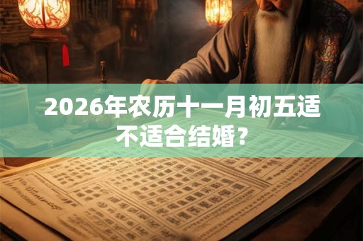 2026年农历十一月初五适不适合结婚？