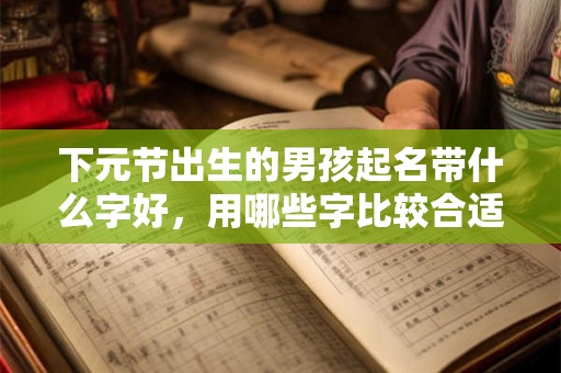 下元节出生的男孩起名带什么字好，用哪些字比较合适