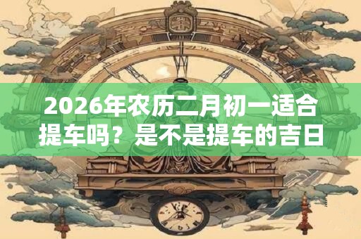 2026年农历二月初一适合提车吗？是不是提车的吉日？