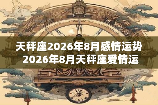 天秤座2026年8月感情运势 2026年8月天秤座爱情运程详解