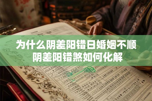 为什么阴差阳错日婚姻不顺 阴差阳错煞如何化解