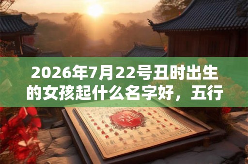 2026年7月22号丑时出生的女孩起什么名字好，五行是什么？