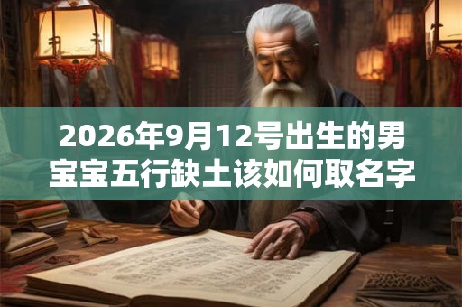2026年9月12号出生的男宝宝五行缺土该如何取名字