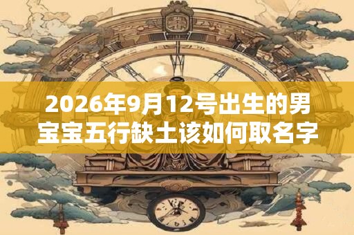 2026年9月12号出生的男宝宝五行缺土该如何取名字