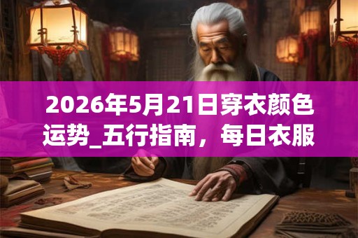 2026年5月21日穿衣颜色运势_五行指南，每日衣服颜色幸运色