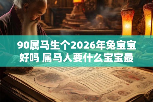90属马生个2026年兔宝宝好吗 属马人要什么宝宝最旺