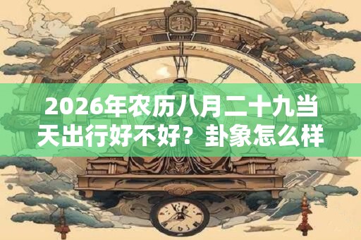 2026年农历八月二十九当天出行好不好？卦象怎么样？