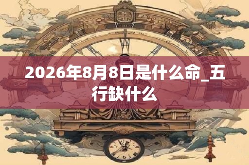 2026年8月8日是什么命_五行缺什么