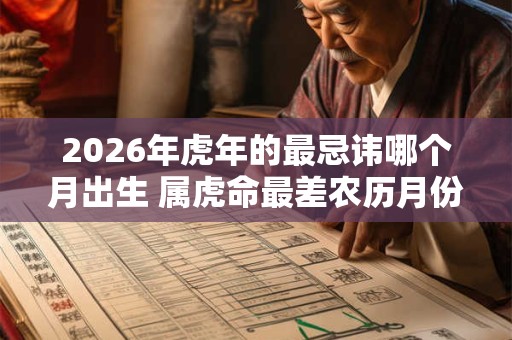 2026年虎年的最忌讳哪个月出生 属虎命最差农历月份