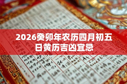 2026癸卯年农历四月初五日黄历吉凶宜忌