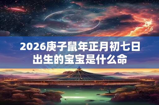 2026庚子鼠年正月初七日出生的宝宝是什么命