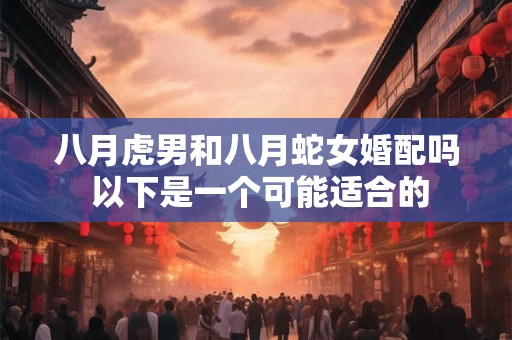 八月虎男和八月蛇女婚配吗 以下是一个可能适合的