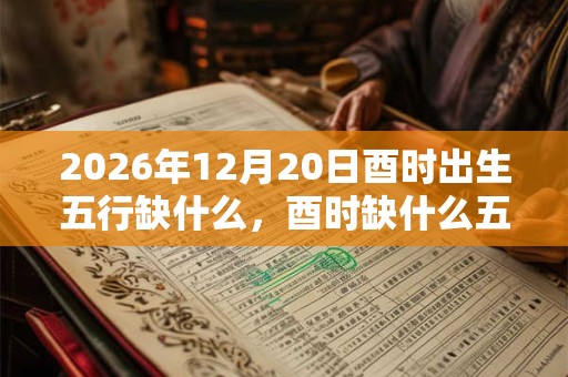 2026年12月20日酉时出生五行缺什么，酉时缺什么五行