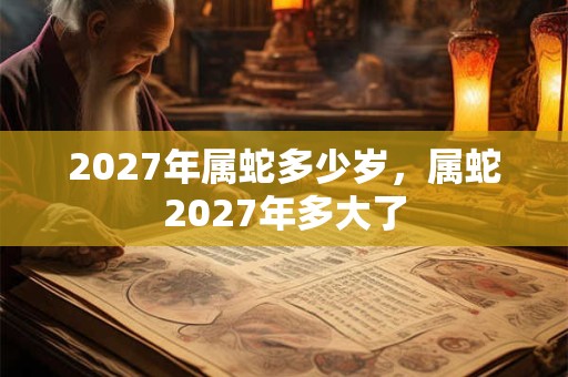 2027年属蛇多少岁，属蛇2027年多大了