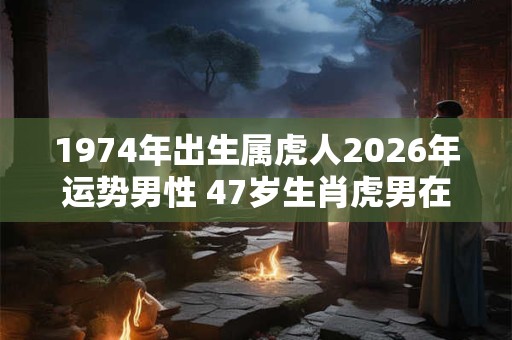 1974年出生属虎人2026年运势男性 47岁生肖虎男在2026年运气如何