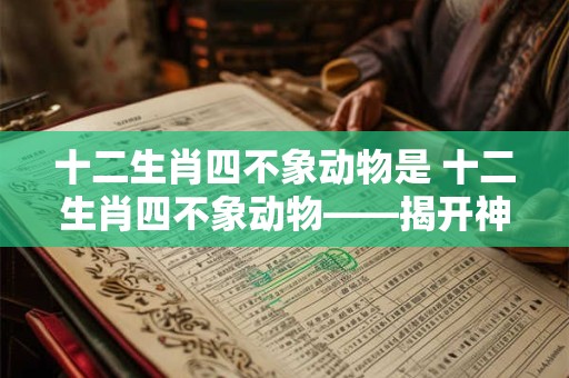 十二生肖四不象动物是 十二生肖四不象动物——揭开神秘面纱