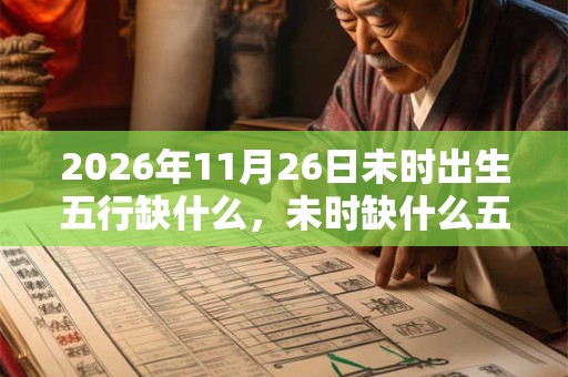2026年11月26日未时出生五行缺什么，未时缺什么五行