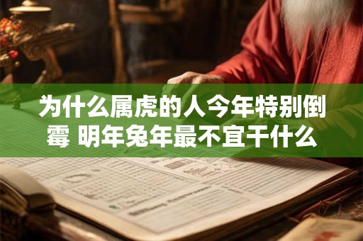 为什么属虎的人今年特别倒霉 明年兔年最不宜干什么