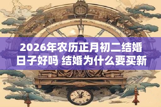 2026年农历正月初二结婚日子好吗 结婚为什么要买新床
