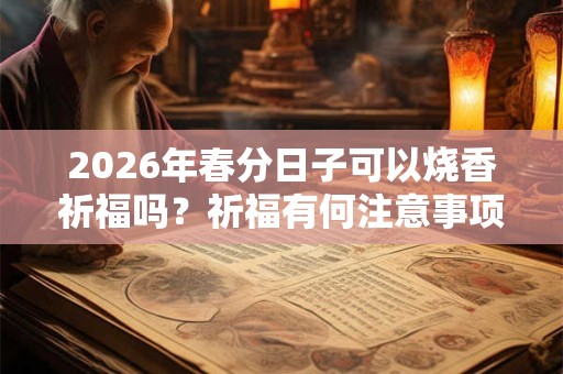 2026年春分日子可以烧香祈福吗？祈福有何注意事项？