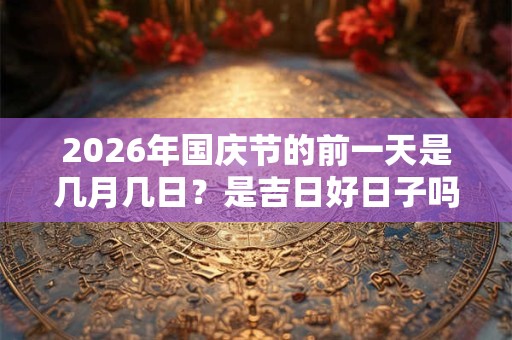 2026年国庆节的前一天是几月几日？是吉日好日子吗？