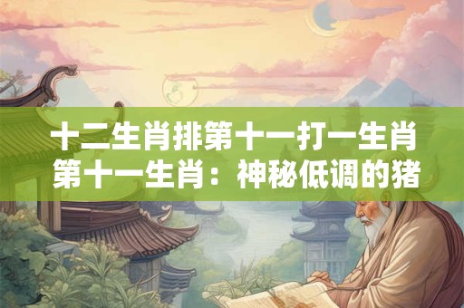 十二生肖排第十一打一生肖 第十一生肖：神秘低调的猪