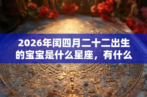 2026年闰四月二十二出生的宝宝是什么星座，有什么优点？
