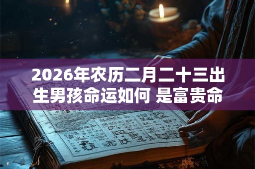2026年农历二月二十三出生男孩命运如何 是富贵命吗