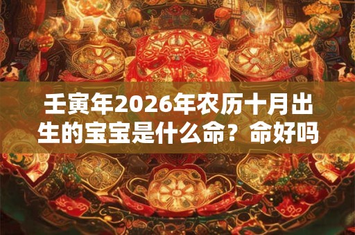 壬寅年2026年农历十月出生的宝宝是什么命？命好吗？