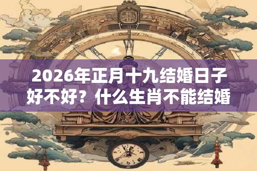 2026年正月十九结婚日子好不好？什么生肖不能结婚？